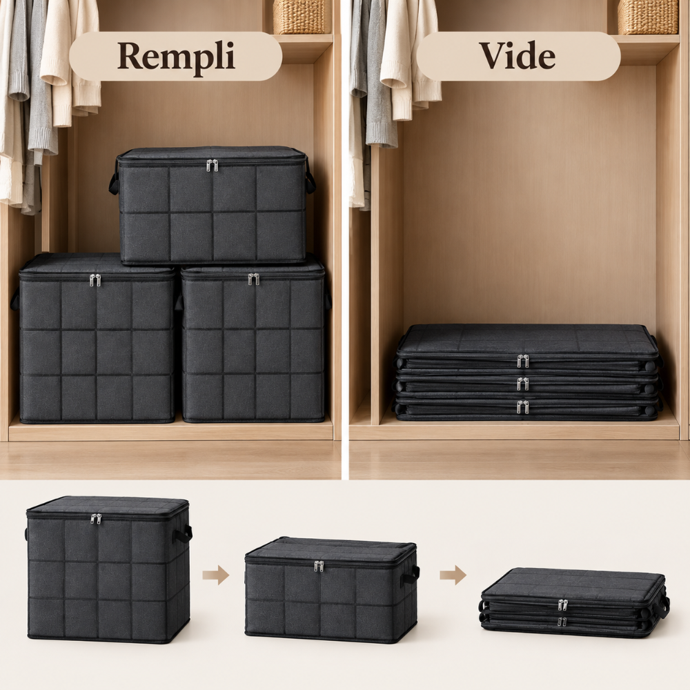 Coffre de rangement pliable